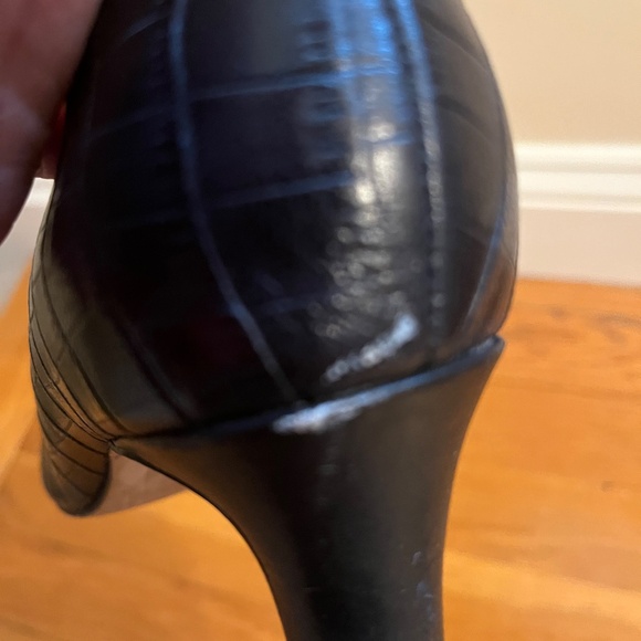 Clarks Black Leather Pump, 7.5 M - Picture 4 of 4